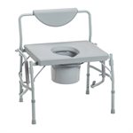 Commode Chair: Lowering Arms - Bariatric