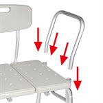 Transfer Chair: Commode and Transfer- Plastic