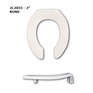 Toilet Seat: Round - 2" or 3" Raise (without cover)