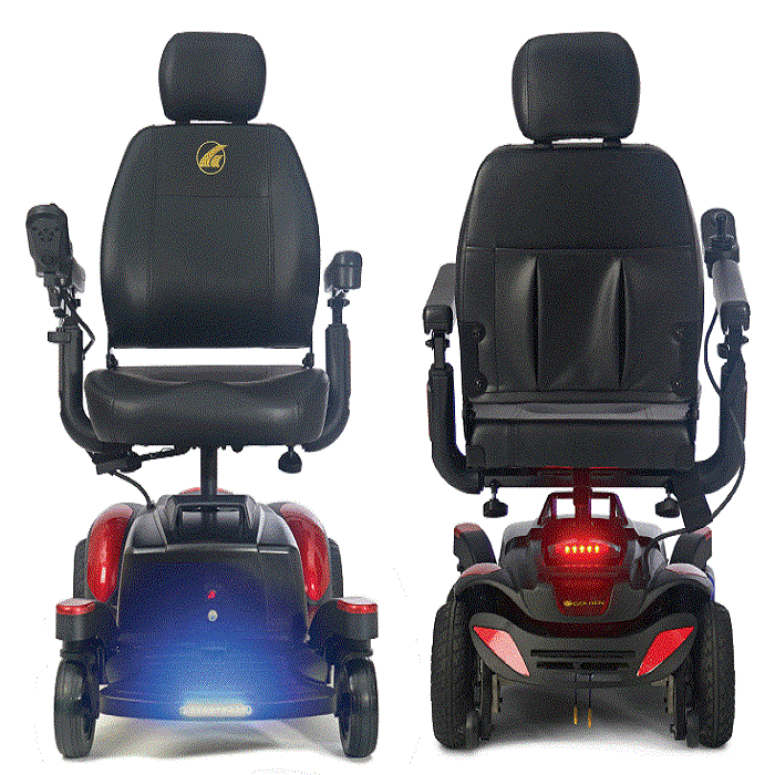 Electric / Motorized Wheelchair: Golden BuzzAbout with LED Lights