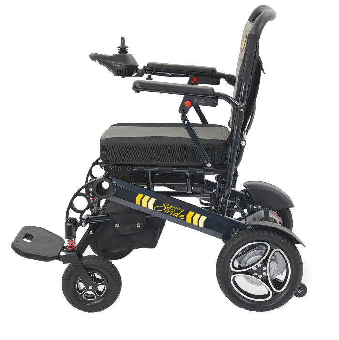 Electric / Motorized Wheelchair: Golden Stride Foldable