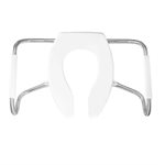 Toilet Seat: Elongated With Front Opening and Armrest Without Cover